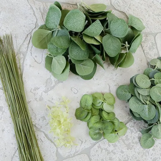 Craft Buddy Forever Flowerz Eucalyptus Leaves and Stems Kit - FF-EUC1 New