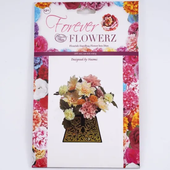 Craft Buddy Forever Flowerz Flourish Handbag Flower Box Die Set Online