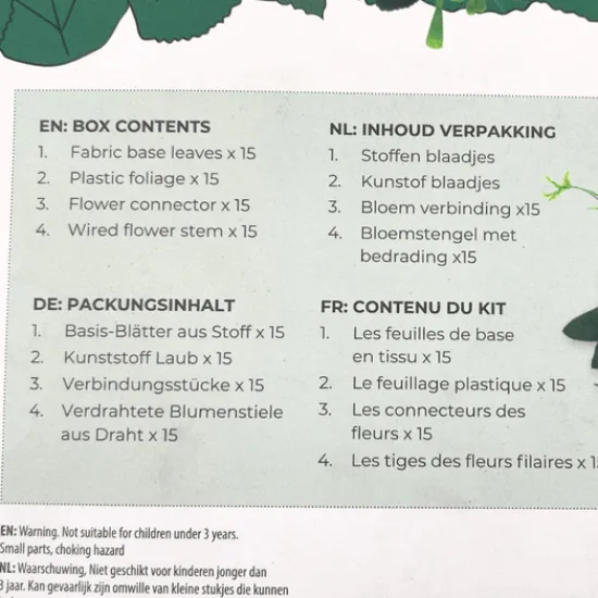 Craft Buddy Forever Flowerz Stems and Foliage Kit 3 - FFL03 Outlet