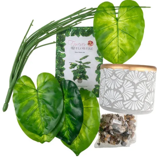 Craft Buddy Forever Flowerz Taro Plant Kit - Green/White Clearance