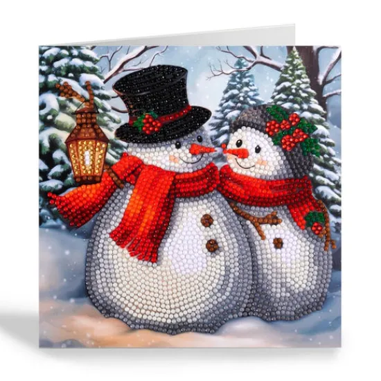 Craft Buddy "Frosty & Merry" Crystal Art Card 18x18cm Sale