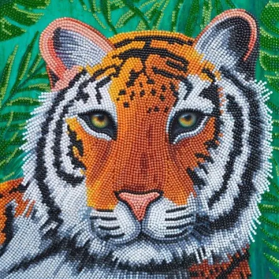 Craft Buddy "Gentle Tiger" Crystal Art Canvas by Rachel Froud 30x30cm Outlet