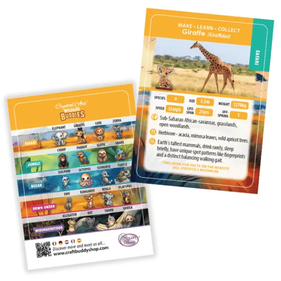 Craft Buddy Giraffe Crystal Art Wildlife Buddies Discount