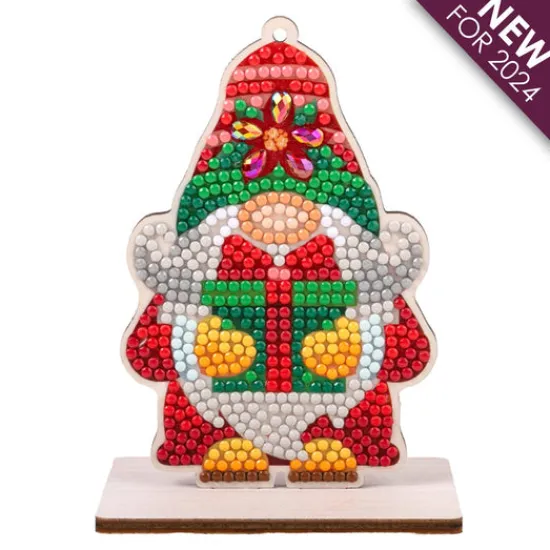Craft Buddy "Gnome" Crystal Art Buddies Festive Series 4 Decoration Best
