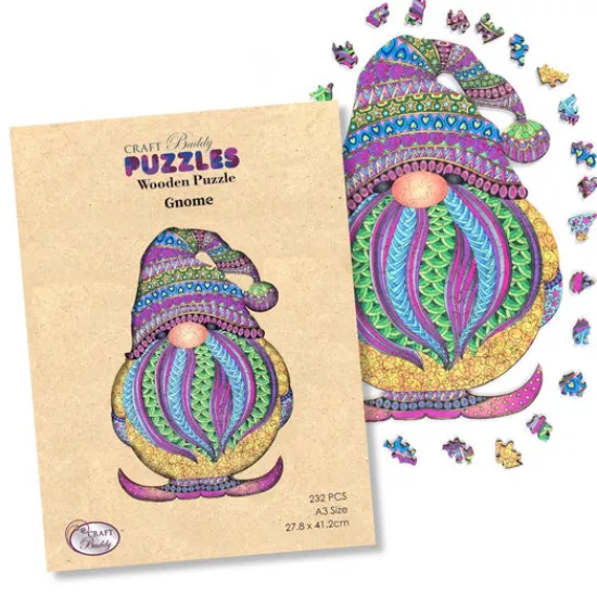 Craft Buddy "Gnome" Wooden Puzzle A3 Online