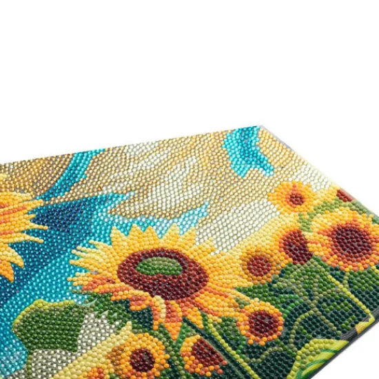 Craft Buddy “Golden Sunflower Blooms” Crystal Art Canvas Kit 30x30cm Hot