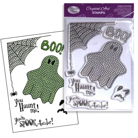 Craft Buddy Happy Hauntings - Crystal Art A6 Stamp Set Fashion
