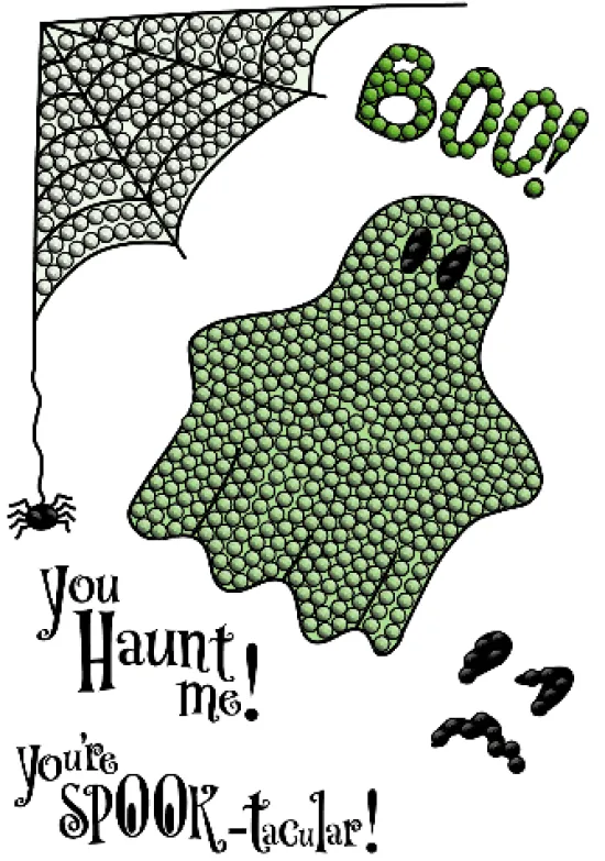 Craft Buddy Happy Hauntings - Crystal Art A6 Stamp Set Fashion