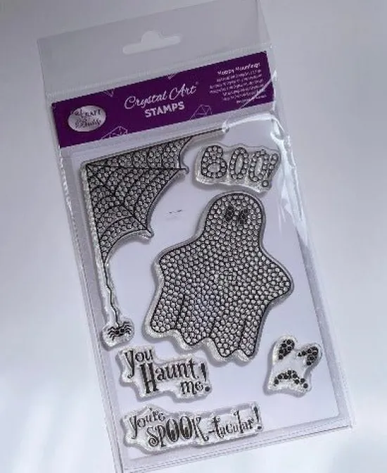 Craft Buddy Happy Hauntings - Crystal Art A6 Stamp Set Fashion