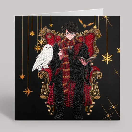 Craft Buddy "Harry & Hedwig" Harry Potter Crystal Art Card New