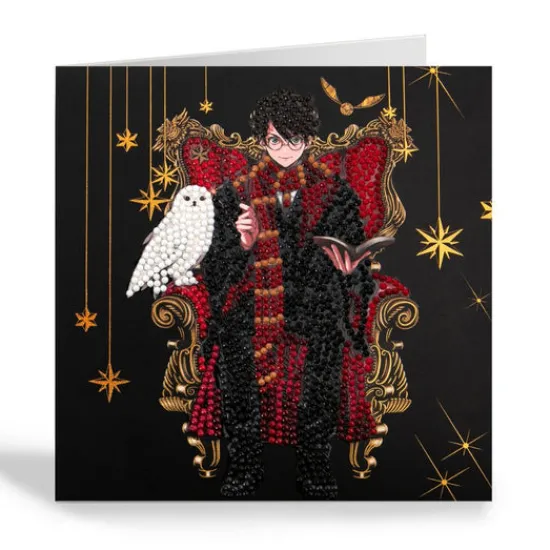 Craft Buddy "Harry & Hedwig" Harry Potter Crystal Art Card New