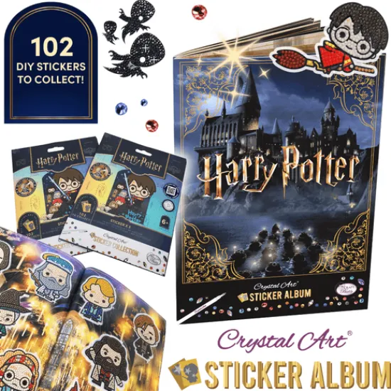 Craft Buddy Harry Potter Crystal Art Sticker Album - Starter Pack New
