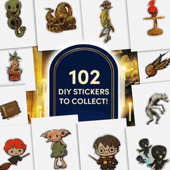 Craft Buddy Harry Potter Crystal Art Sticker Album - Starter Pack New