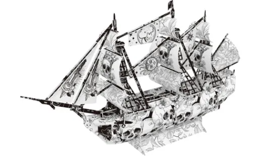 Craft Buddy H.M.S Victory 3D Colour Me Puzzle Kit Outlet