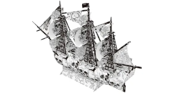 Craft Buddy H.M.S Victory 3D Colour Me Puzzle Kit Outlet