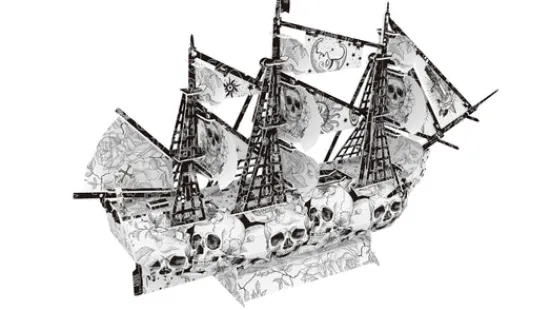 Craft Buddy H.M.S Victory 3D Colour Me Puzzle Kit Outlet