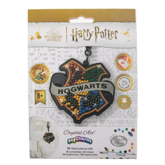 Craft Buddy "Hogwarts Badge" Crystal Art Bag Charm Kit Harry Potter Outlet