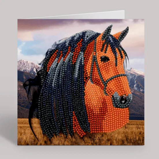 Craft Buddy "Horse" 18x18cm Crystal Art Card Fashion