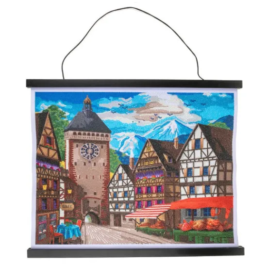 Craft Buddy "Houses" Crystal Art Scroll Kit Sale
