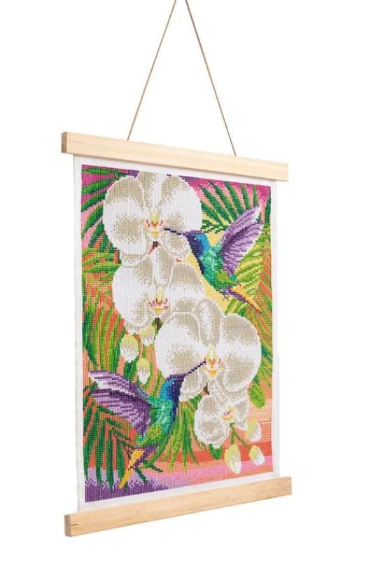Craft Buddy "Hummingbirds" Crystal Art Scroll Kit 35x45cm Fashion