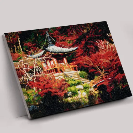 Craft Buddy "Japanese Temple" Crystal Art Canvas Kit 40x50cm Sale