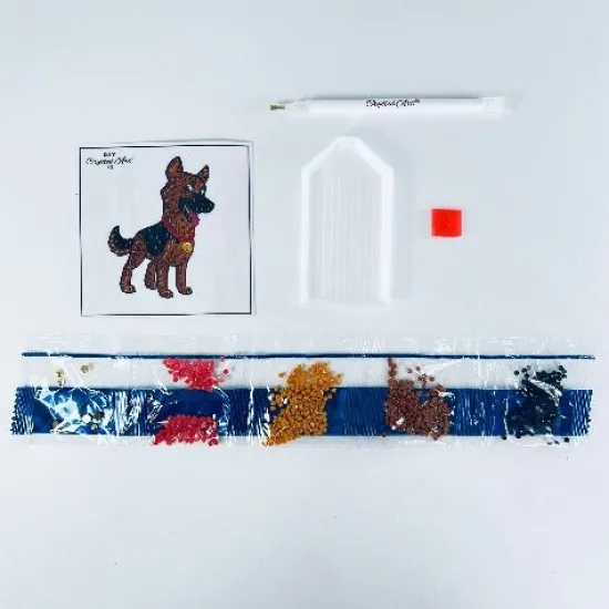 Craft Buddy "Joyful Dog" Crystal Art Motif Hot