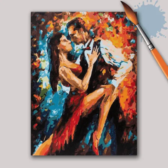 Craft Buddy "Kiss Melody" by Leonid Afremov Paint by Numb3rs Framed Kit 30x40cm New