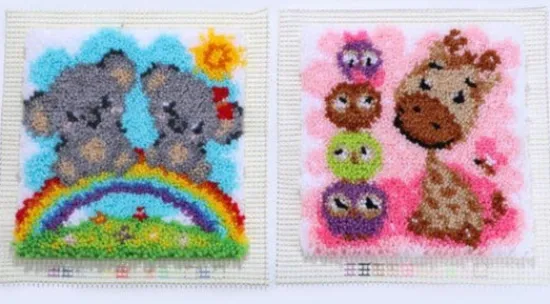 Craft Buddy "Koala & Giraffe" Children's Latch Hook Set of 2 12*12inch Sale