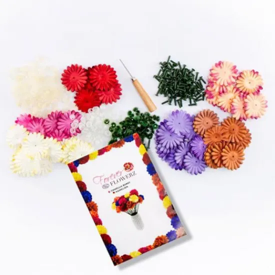 Craft Buddy "Large Camellias" Forever Flowerz approx 120 New