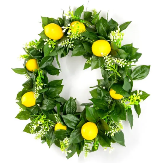 Craft Buddy "Lemon Summer Wreath" Forever Flowerz 33cm Sale