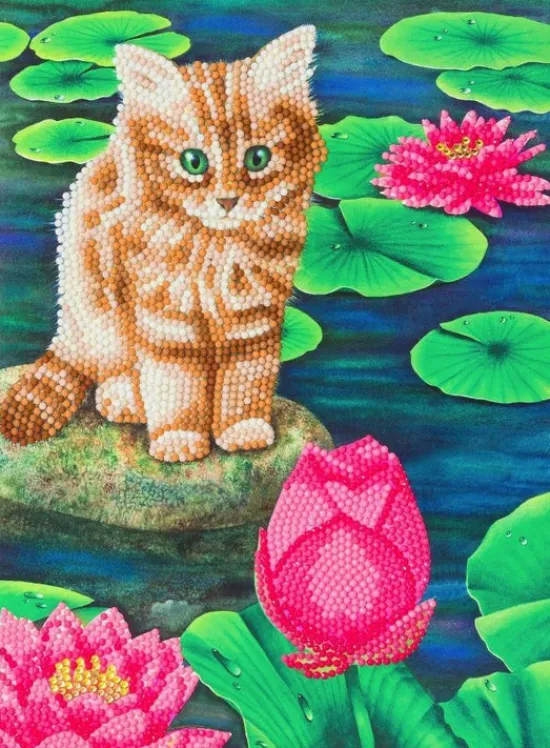 Craft Buddy "Lily's Pond" Giant Crystal Art Card Kit Hot