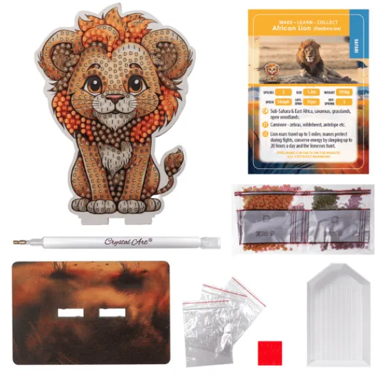 Craft Buddy Lion Crystal Art Wildlife Buddies Best