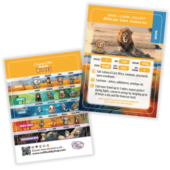 Craft Buddy Lion Crystal Art Wildlife Buddies Best