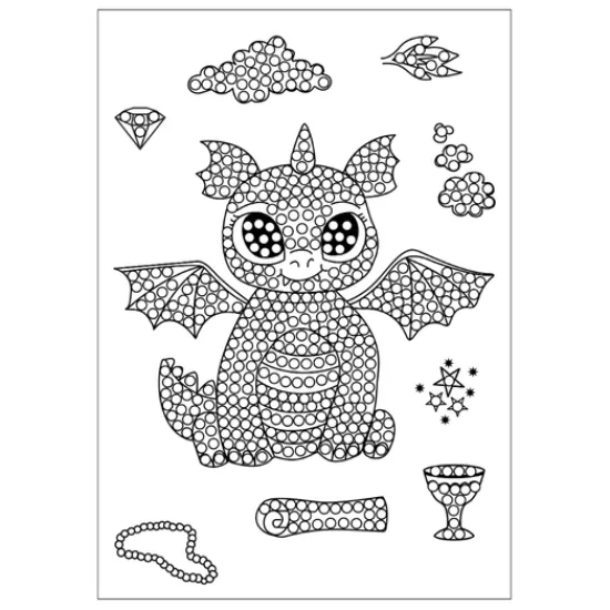 Craft Buddy "Magical Dragon" Crystal Art A6 Stamp Set Best