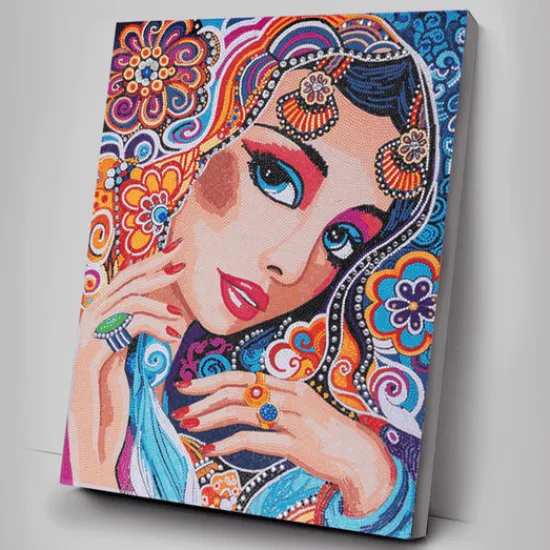 Craft Buddy "Maharani" Crystal Art Canvas Kit 40x50cm Online
