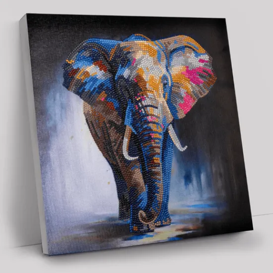 Craft Buddy “Majestic Elephant” Crystal Art Canvas 30x30cm Discount