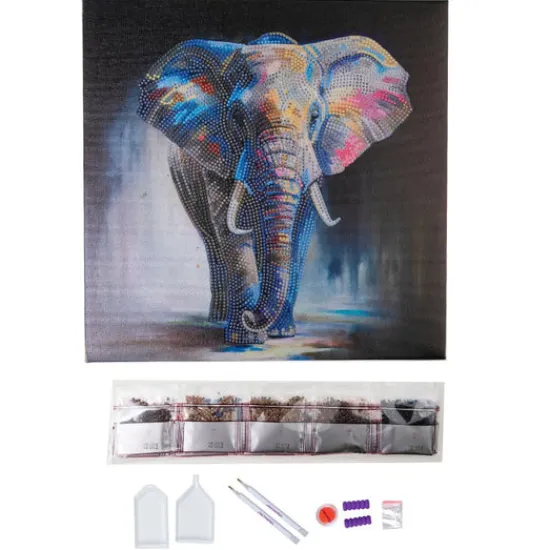 Craft Buddy “Majestic Elephant” Crystal Art Canvas 30x30cm Discount