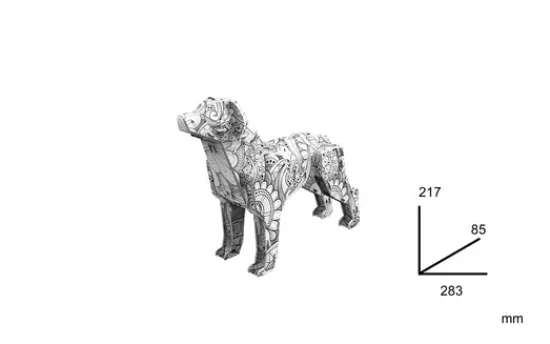 Craft Buddy "Max the Dog" 3D Colour Me Puzzle Kit Fashion