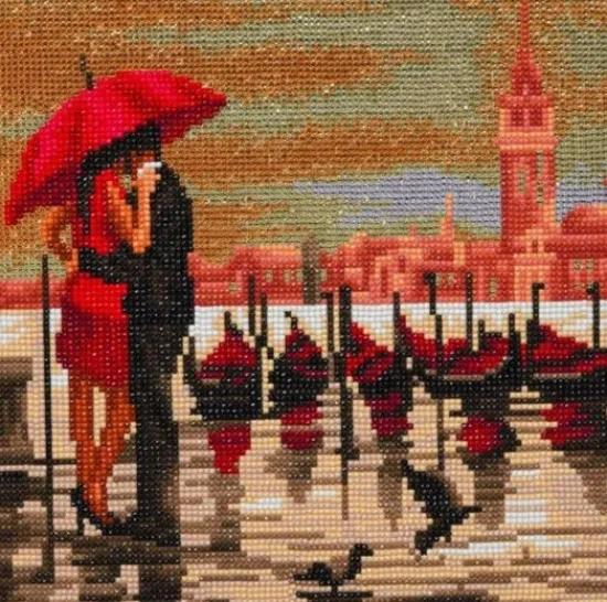 Craft Buddy "Meet Me In Venice" Crystal Art Canvas Kit 30x30cm Discount