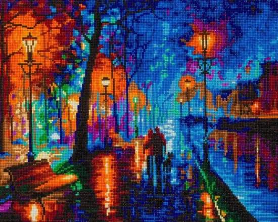 Craft Buddy "Melody of the Night" Crystal Art Canvas by Leonid Afremov 40x50cm Online