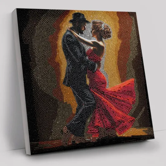 Craft Buddy “Midnight Dance” Crystal Art Canvas Kit 30x30cm Clearance