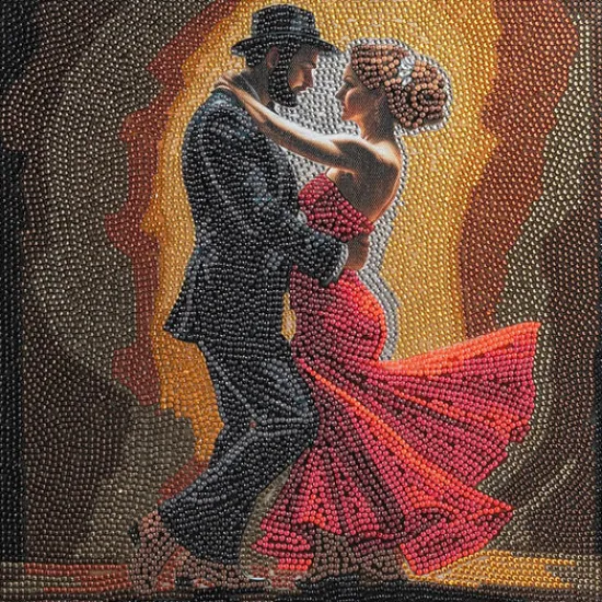 Craft Buddy “Midnight Dance” Crystal Art Canvas Kit 30x30cm Clearance