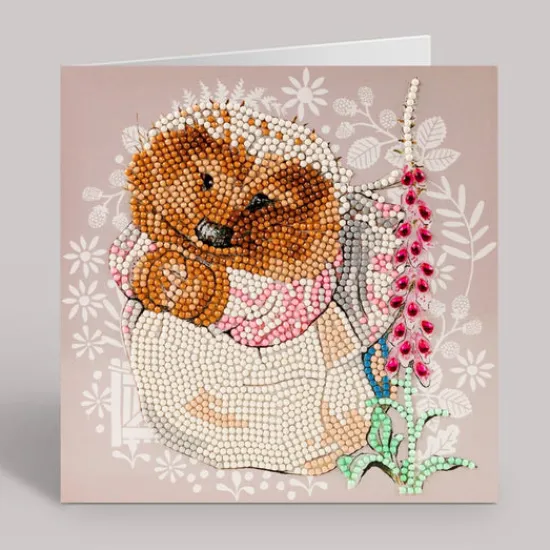 Craft Buddy "Mrs. Tiggy-Winkle" Crystal Art Card 18x18cm Outlet