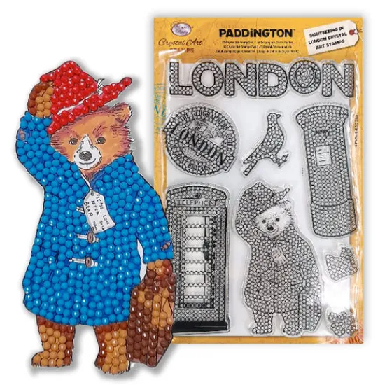 Craft Buddy "Paddington Bear Sightseeing in London" Crystal Art A5 Stamp Set Outlet