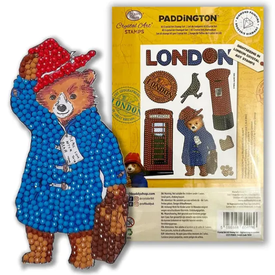 Craft Buddy "Paddington Bear Sightseeing in London" Crystal Art A5 Stamp Set Outlet