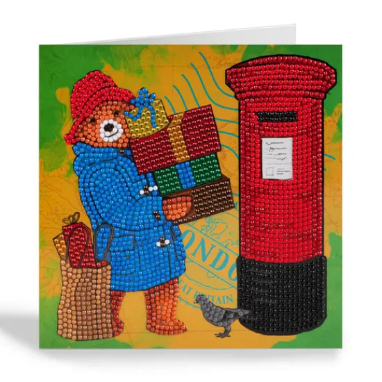 Craft Buddy "Paddington Sending Gifts"  Crystal Art Card 18x18cm Discount