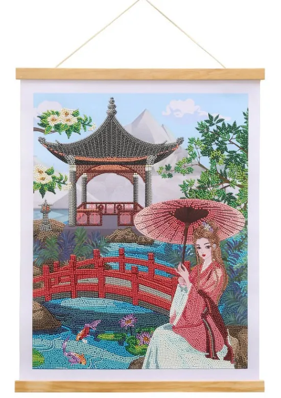 Craft Buddy "Pavilion" Crystal Art Scroll Kit 35x45cm New