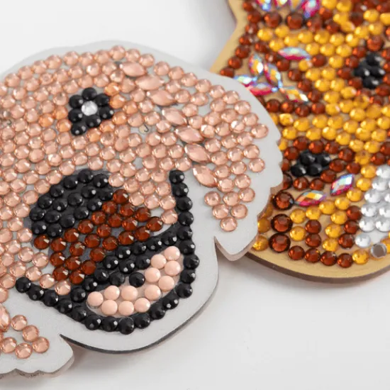 Craft Buddy "Perfect Pets" Crystal Art Keyring Kit x 3 Sale