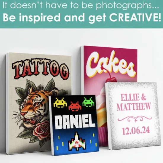Craft Buddy Personalised Crystal Art Canvas Kit Clearance