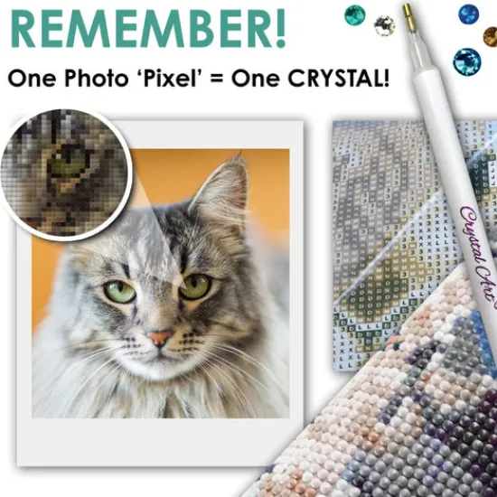 Craft Buddy Personalised Crystal Art Canvas Kit Clearance